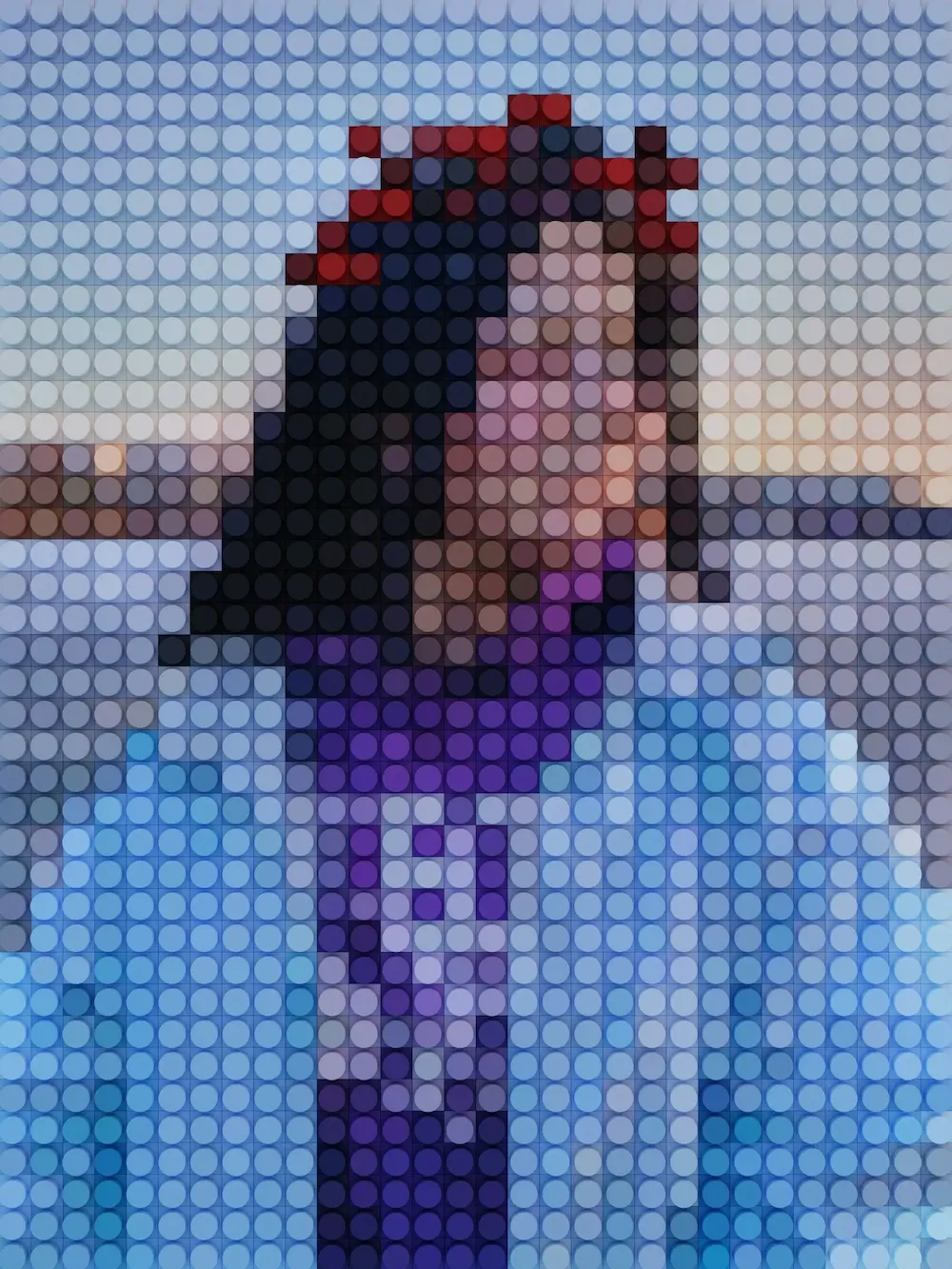 Purposefully blurry picure of woman